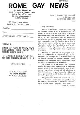 Lettera di Massimo Consoli al Direttore del quotidiano «Corriere della Sera»